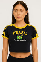 Brazil Cropped Rio de Janeiro - Dark Blue