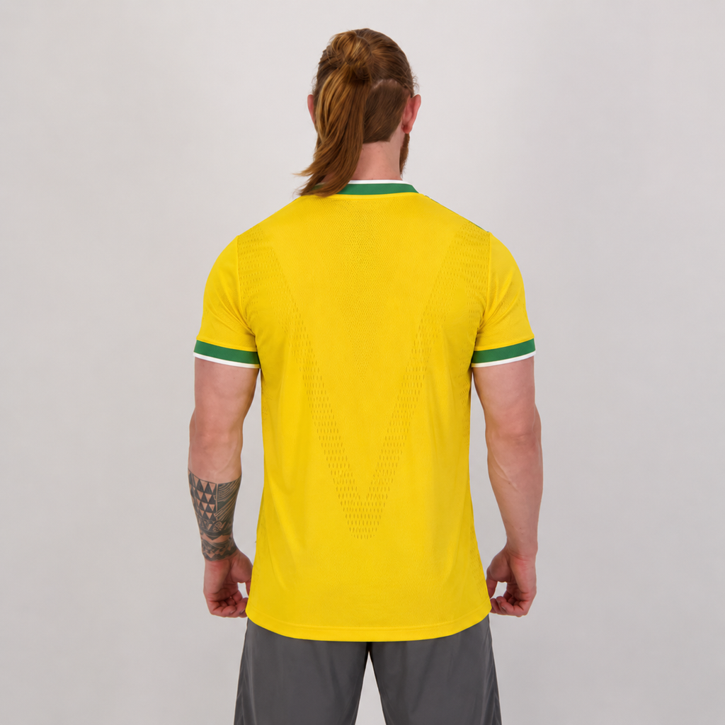 Flamengo Brasil 2026 - Amarelo+Verde Player [Slim Fit]