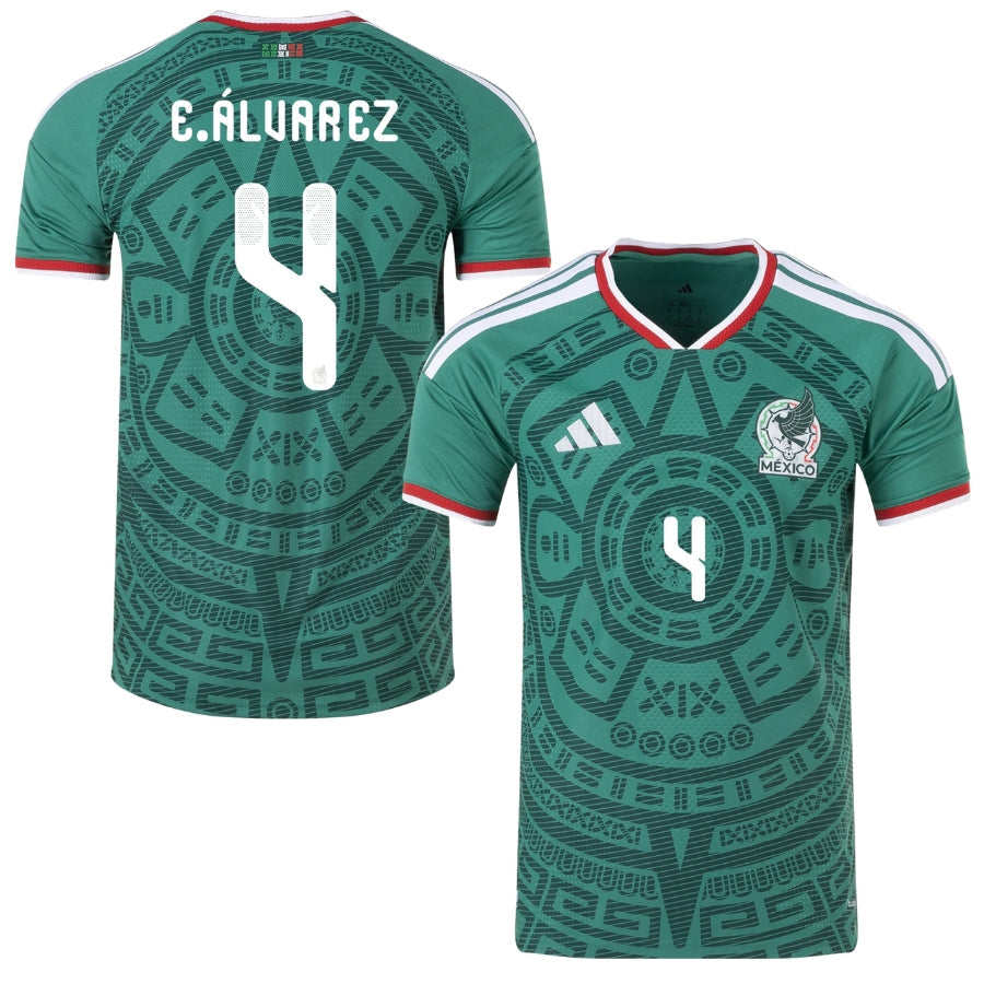 Mexico Home E.ÁLVAREZ 4 Player Version [Slim Fit] Shirt 2026 World Cup