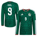 Mexico Home RAÚL 9 Player Version [Slim Fit] Long Sleeve Shirt 2026 World Cup