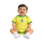 Body Baby Brazil Amarelo/Verde Brasil