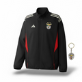 Casaco preto e vermelho 2025/26 fecho completo Benfica