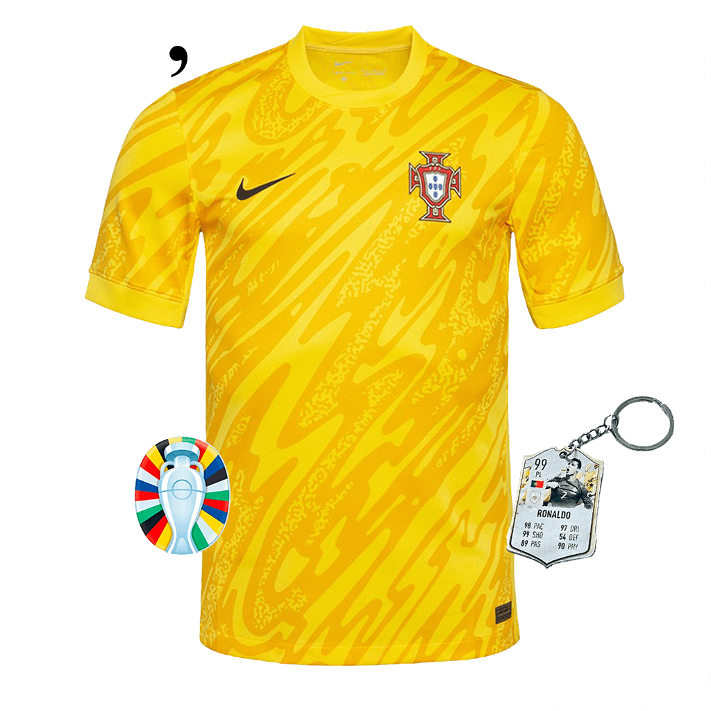 Camisola Portugal Guarda-Redes Amarela 2024/25 - ÚLTIMAS UNIDADES