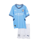 Kids Manchester City Home Kit 2024/2025 - White Blue