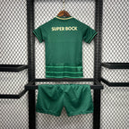 Conjunto Infantil Sporting Away 2024/25 - ÚLTIMAS UNIDADES! 🔥💚