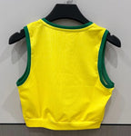 Brazil 26 Home Cropped Jersey