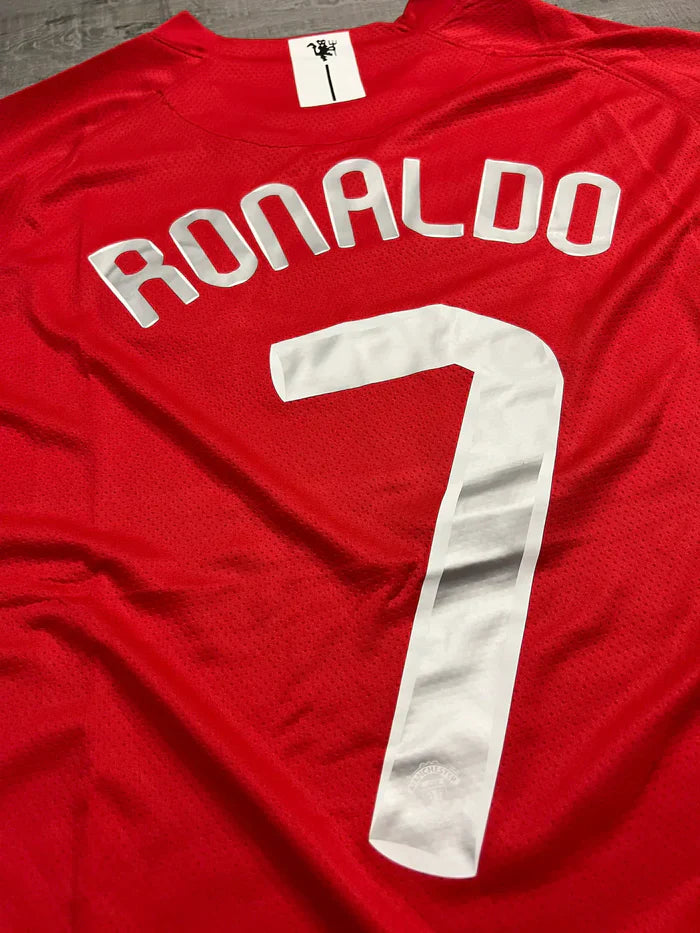 Manchester United 07/08 I Home Jersey - Long Sleeve Retro Version